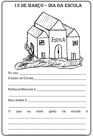 Blog da Escola Boa Vista: Dia da escola - 15 de Março